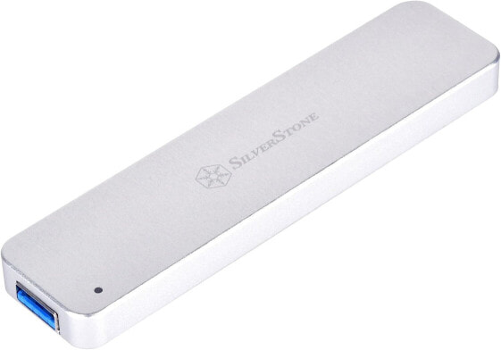 Silverstone SST-MS11C - M.2 PCIe NVMe External SSD Enclosure, USB 3.1 Gen. 2 Type C 10Gbps Interface, Supports 2242, 2260 and 2280 PCIe NVMe M.´2 SSD (M Key), Dark Grey