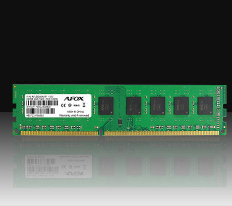 AFOX DDR3 4G 1600 UDIMM - 4 GB - 1 x 4 GB - DDR3 - 1600 MHz - 240-pin DIMM - Green - Оперативная память 4 ГБ DDR3 1600 МГц 240-pin DIMM от AFOX Corporation Ltd.