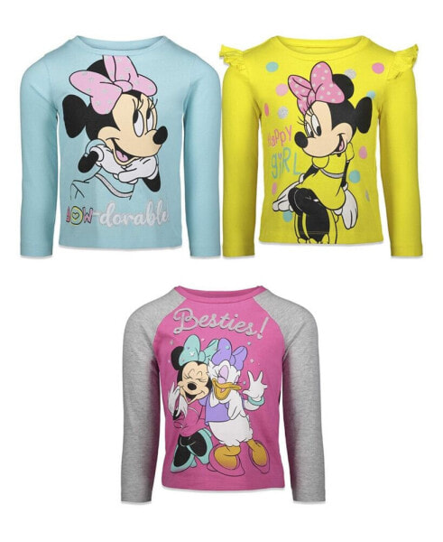 Minnie Mouse Daisy Duck 3 Pack T-Shirts Toddler Child Girl