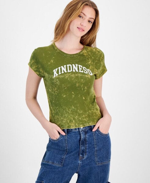 Juniors' Kindness Cotton Graphic T-Shirt