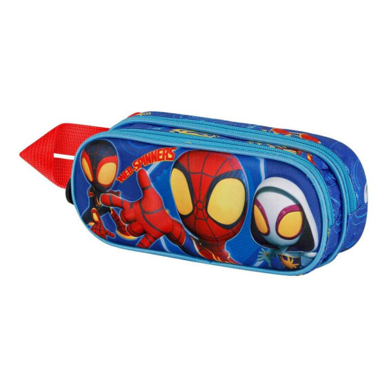 KARACTERMANIA Marvel Spiderman Spinners 3D Double Pencil Case