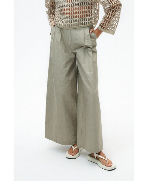 Women's Pleated Wide Leg Pants