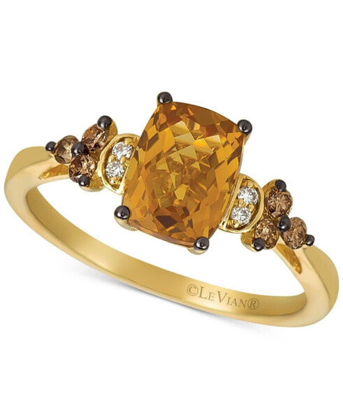 Кольцо Le Vian Cinnamon Citrine & Chocolate Diamond