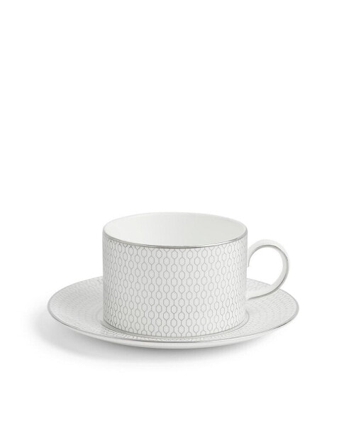 Чашка и блюдце Wedgwood gio Platinum, набор из 2 предметов