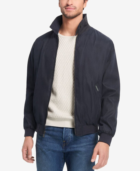 Microfiber Bomber Jacket