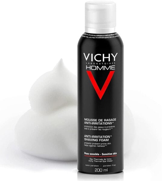Vichy Homme Shaving Foam Пена для бритья против раздражения кожи