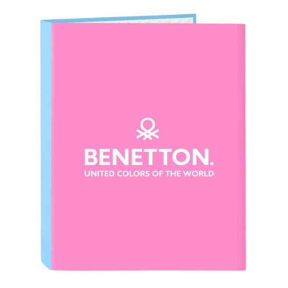Папка-регистратор Benetton Spring Розовый Небесный A4 26.5 x 33 x 4 см