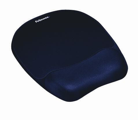 Fellowes Memory Foam Mouse Pad/Wrist Rest Sapphire - Blue - Monochromatic - Memory foam - Wrist rest