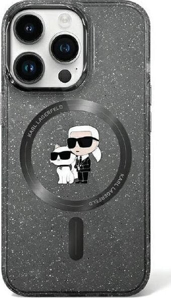 Karl Lagerfeld Karl Lagerfeld KLHMN61HGKCNOK iPhone 11 / Xr 6.1" czarny/black hardcase Karl&Choupette Glitter MagSafe