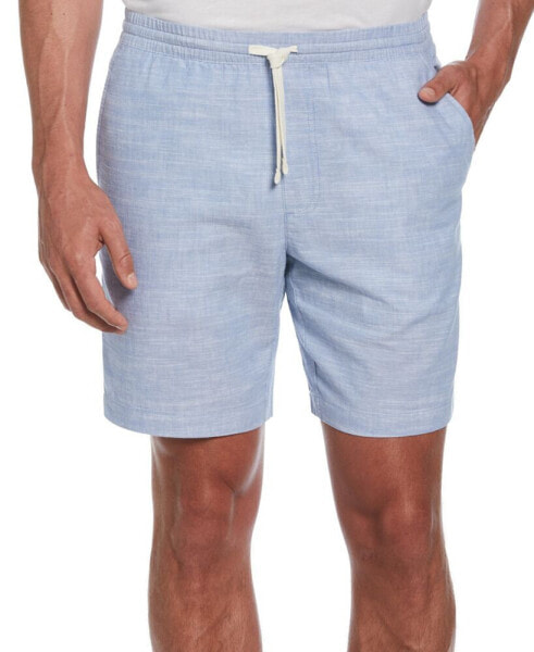 Men's Cross-Dyed Slub Drawstring 8" Shorts