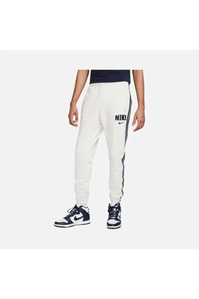 Спортивные брюки Nike Sportswear Retro Fleece мужские белые из хлопка Ешофман Altı fj0554