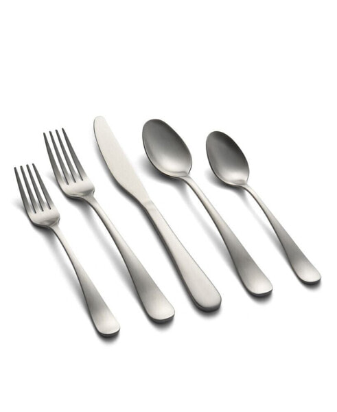 Rhiannon Satin 20 Piece Flatware Set, Service for 4