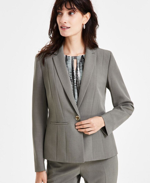 Petite Single-Button Blazer