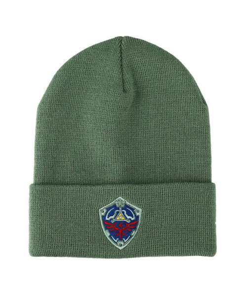 Men's Hylian Shield Green Cuff Beanie