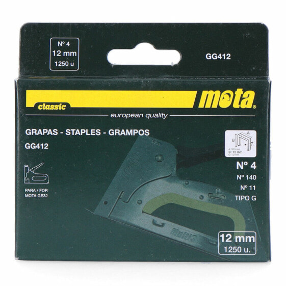 шипы Mota gg412 1000 Unidades 12 mm Nº 4