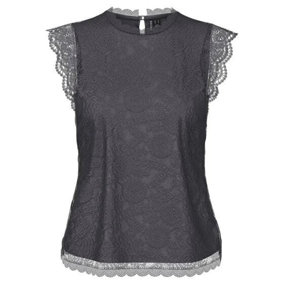 PIECES Olline Lace Sleeveless Blouse