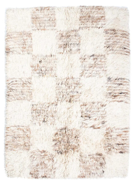 Hochflor Teppich - 252 x 172 cm - beige