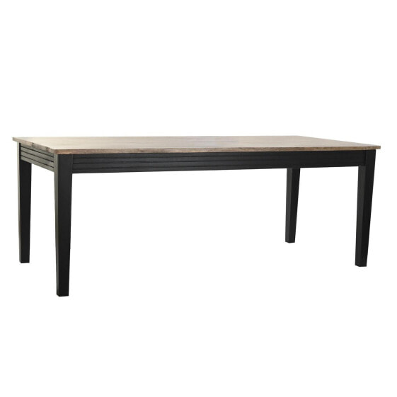 Обеденный стол DKD Home Decor Натуральный Чёрный Металл Древесина манго (200 x 90 x 75 cm)