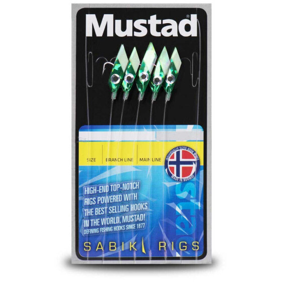 MUSTAD Green Piscator Rig Feather Rig