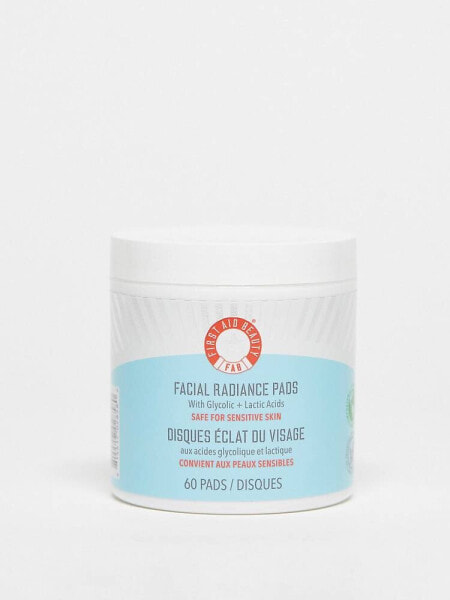 First Aid Beauty Facial Radiance Pads with Glycolic + Lactic Acids 60 Pads