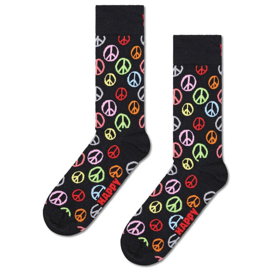 Носки спортивные Happy Socks Peace crew