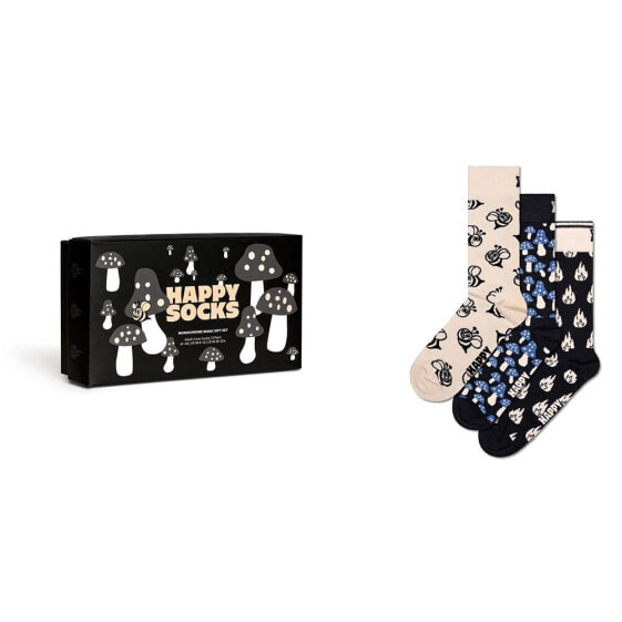 HAPPY SOCKS Monochrome Magics Gift Set Half long socks 3 pairs