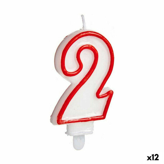 Вуаль Номера 2 День рождения (12 штук)