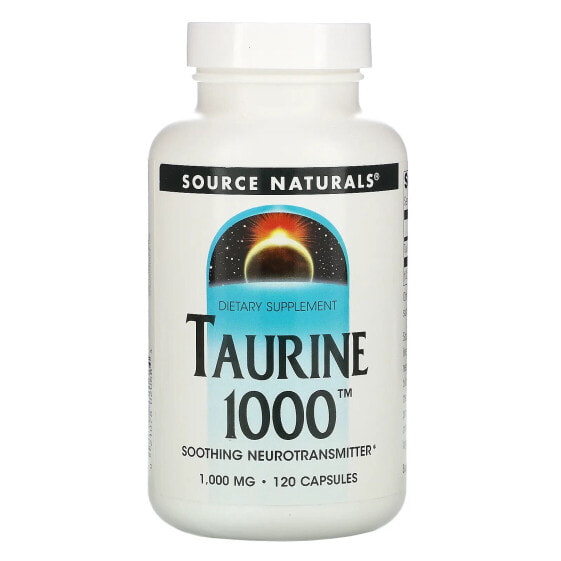 Аминокислоты Source Naturals Taurine 1000, 1,000 мг, 120 капсул