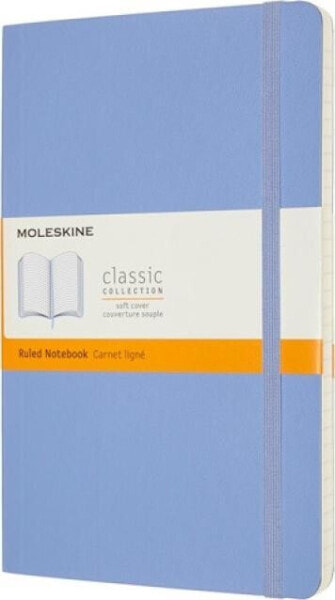 Moleskine Notes MOLESKINE Classic L (13x21 cm) w linie, miękka oprawa, hydrangea blue, 240 stron, niebieski