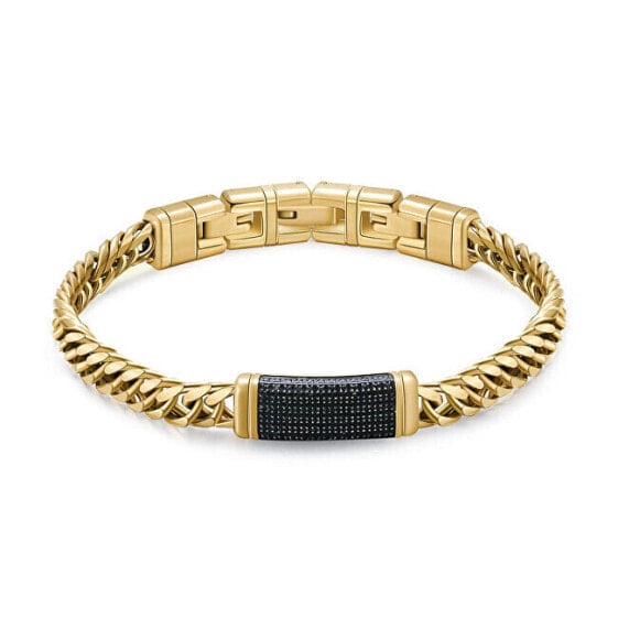 Fashion men´s gold-plated bracelet Naxos BNX15