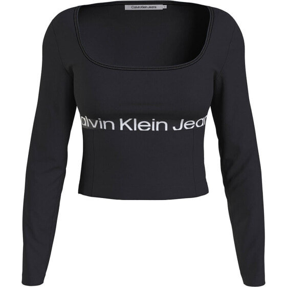 CALVIN KLEIN JEANS Logo Elastic Milano short sleeve T-shirt