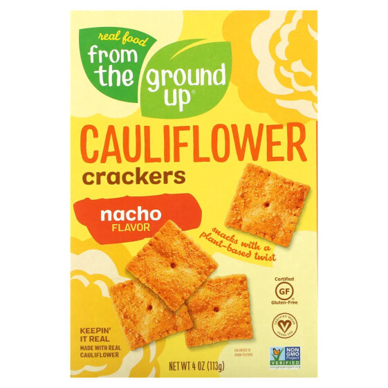 Cauliflower Crackers, Nacho, 4 oz (113 g)