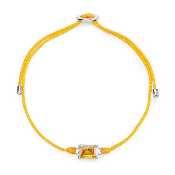 Fancy Energy Yellow Cubic Zirconia String Bracelet FEY96