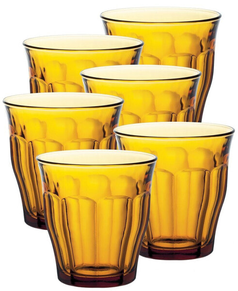 Picardie Amber Tumbler 10 3/8 Oz. - Set Of 6