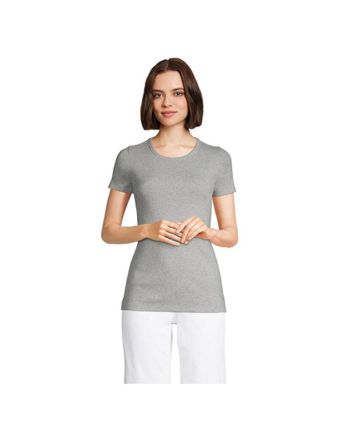 Women's Tall Crew Neck Rib T-shirt