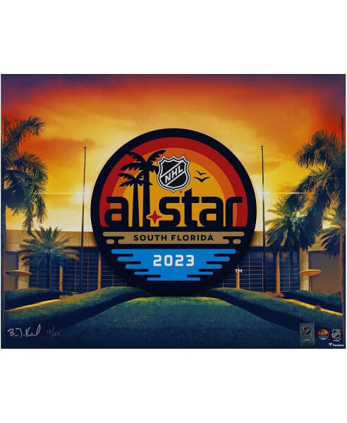 2023 NHL All-Star Game 16" x 20" Photo Print - Designed and Signed by Artist Brian Konnick - Limited Edition of 23