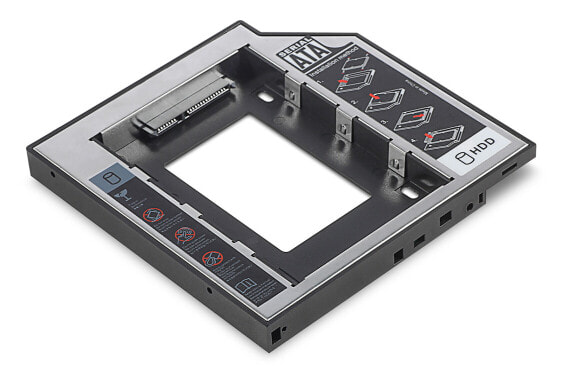 DIGITUS SSD/HDD Installation Frame for CD/DVD/Blu-ray drive slot, SATA to SATA III, 12.7 mm installation height