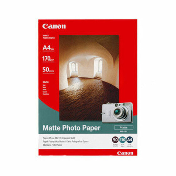 Matte Photographic Paper Canon MP-101 A4 (50 Units)