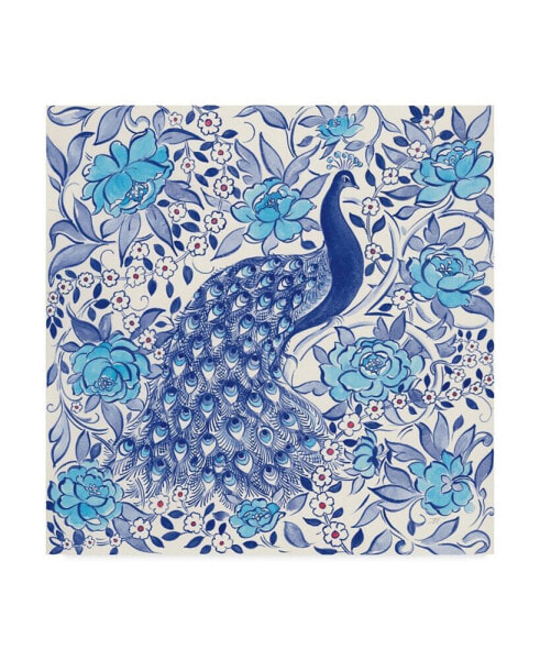 Miranda Thomas Peacock Garden III Canvas Art - 15" x 20"