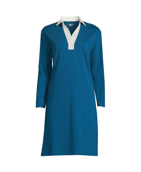 Women's Long Sleeve Super T Polo Dress