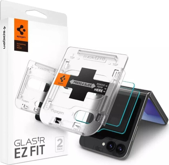 Spigen Spigen Glas.TR EZ Fit 2-Pack - Szkło hartowane do Samsung Galax Z Flip 6 (2 sztuki)