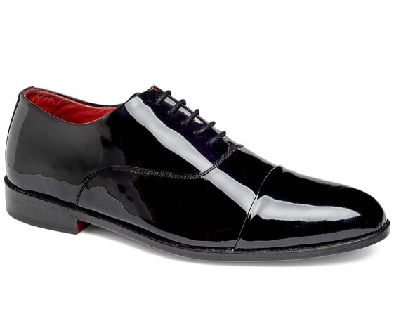 Men's Tuxedo Cap-Toe Oxford Patent Leather Dress Shoe