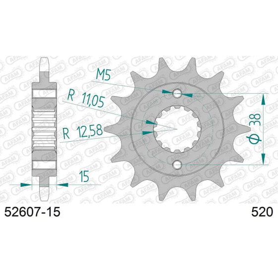 AFAM 52607 front sprocket