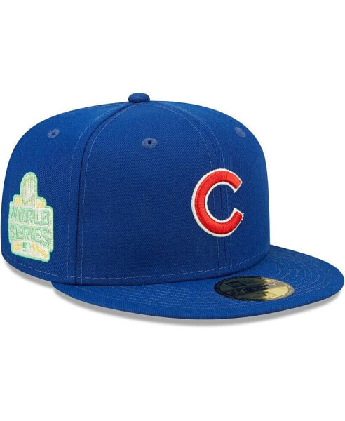 Men's Royal Chicago Cubs 2016 World Series Champions Citrus Pop UV 59FIFTY Fitted Hat