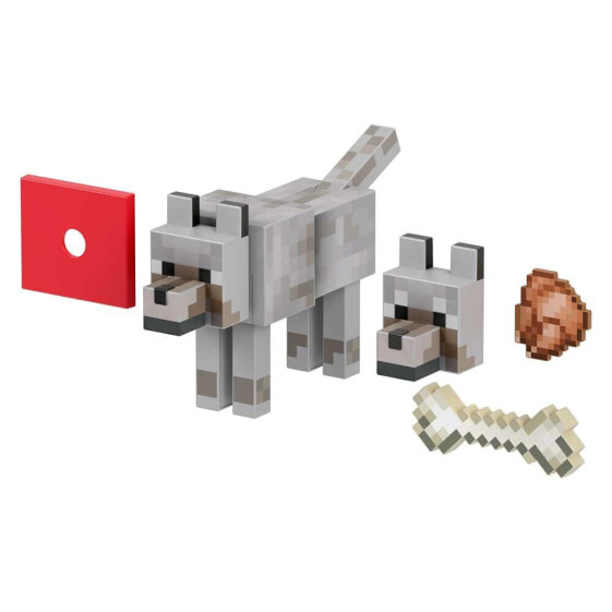 MINECRAFT Diamond Level Wolf Figure