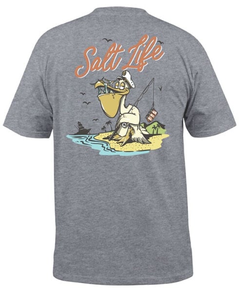 Men's Gone Fishin Graphic Print Short-Sleeve T-Shirt