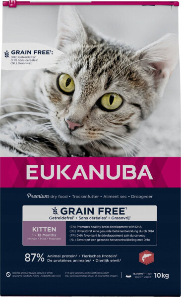 EUKANUBA Eukanuba Cat Kitten Grainfree Salmon 10 kg