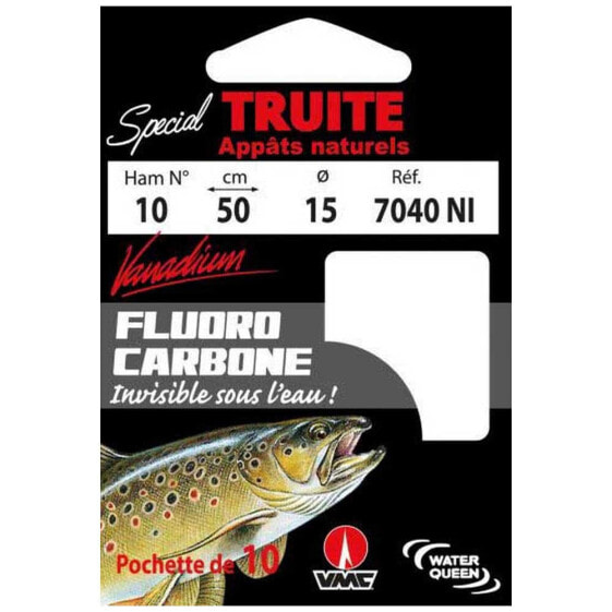 RAGOT Special Trout Natural Bait 7040NI Tied Hook 0.5 m 0.125 mm