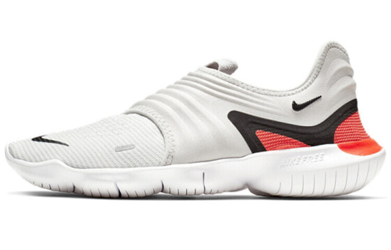 Nike Free RN Flyknit 3.0 Grey Black White Red AQ5707-002 Running Shoes
