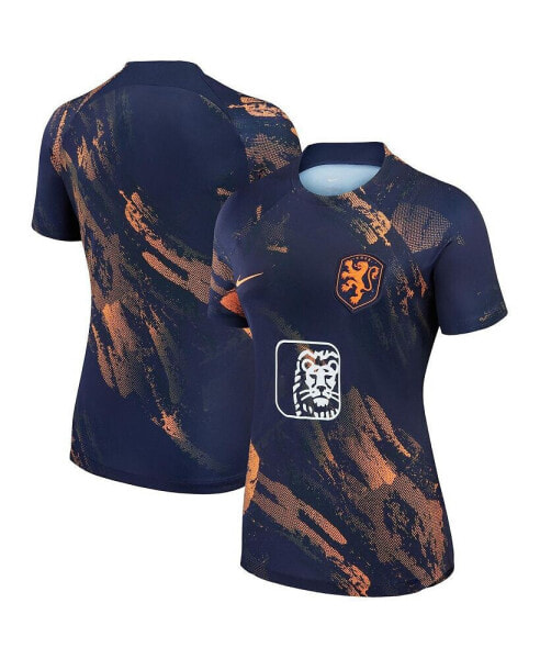 Women's Navy Netherlands Women's National Team 2023 Pre-Match Top